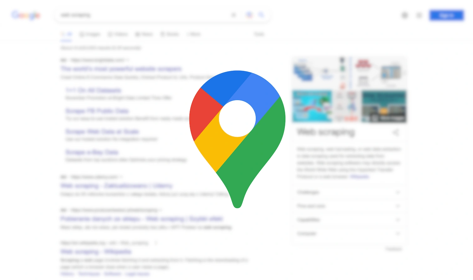 Scraping Google SERP with Geolocation